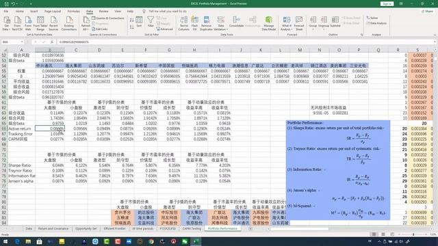 9.6 Excel Application: Portfolio Performance Evaluation смотреть онлайн