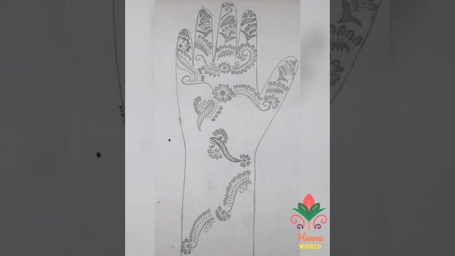 Easy and Simple Mehndi design sketches || Mehndi design sketch 2020 || Henna Wolrd смотреть онлайн