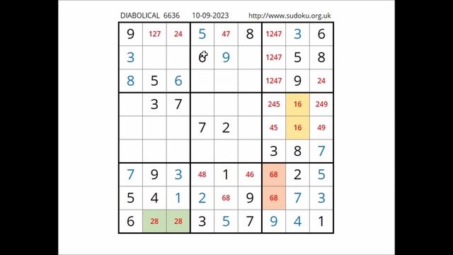 Sudoku Diabólico  10/09/2023