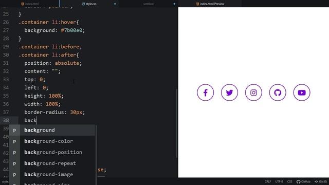 Cool Hover Effect on Social Media Buttons in HTML & CSS | CodingNepal смотреть онлайн
