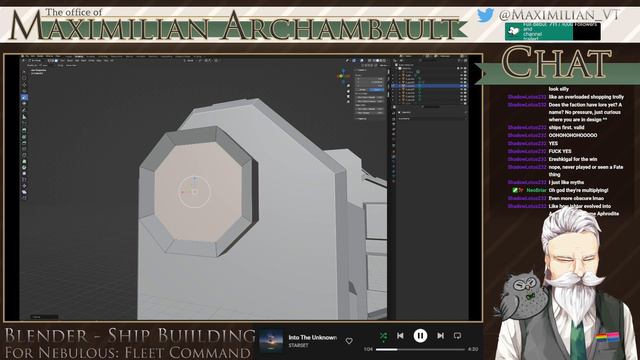 Blender - Ship Building for Nebulous (Blending in Blender) смотреть онлайн