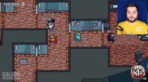 1000 ИГРОКОВ В AMONG US НО ПОЛ ЭТО ЛАВА!