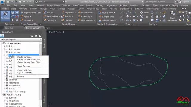Comment faire le décapage de la terre végétale + le métré volume avec Autocad Civil 3d 2015 смотреть онлайн