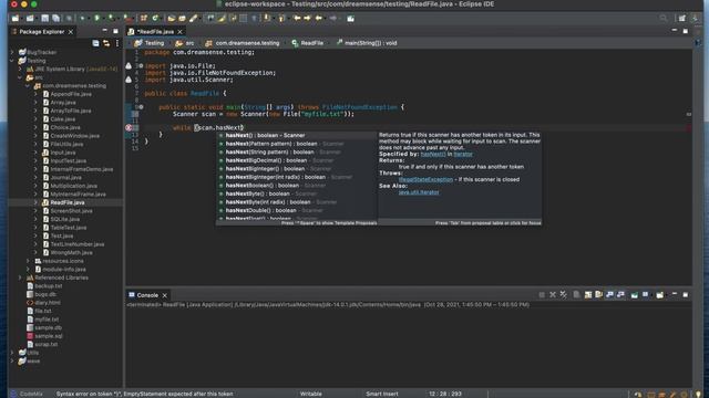 Java | Reading A File Via Scanner смотреть онлайн