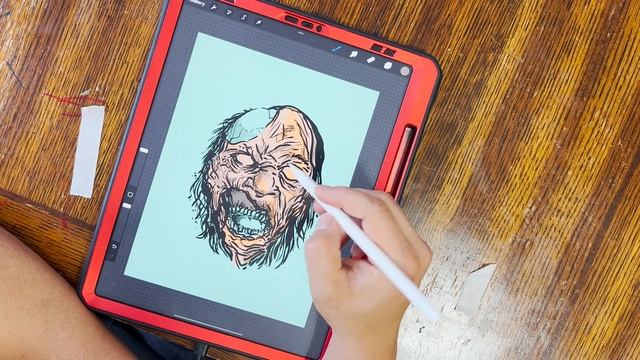Drawing a Zombie Character (Quick Sketch) ASMR смотреть онлайн