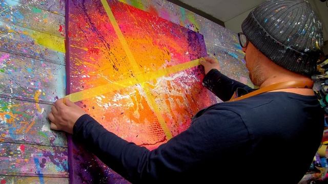 Intuitive And Dynamic Abstract Art Painting Demo With Acrylic Paint | Tutti Frutti смотреть онлайн