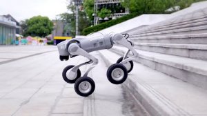 Unitree Go2 поставили на колеса