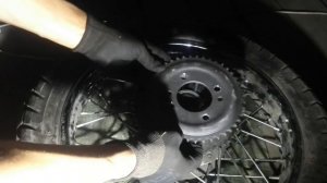 Установил две ведомых звезды на Стелс Эндуро 250, звездочка от минска на китайский мотоцикл