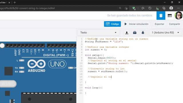 ADC40 - Convertir String to integer || Arduino смотреть онлайн