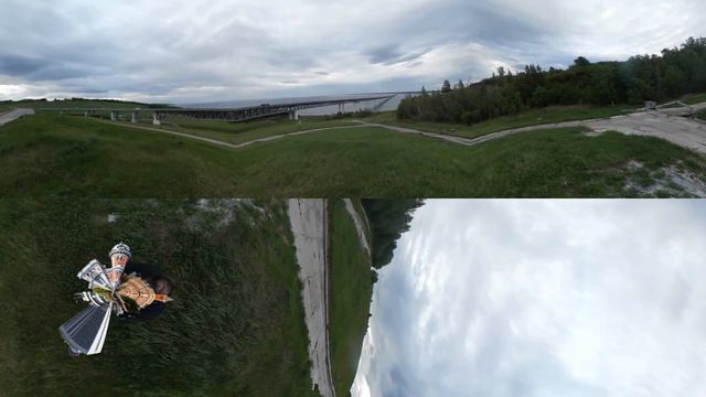 Presidential bridge, Ulyanovsk, Russia. Президентский мост, г. Ульяновск (360, 4K, VR) смотреть онлайн