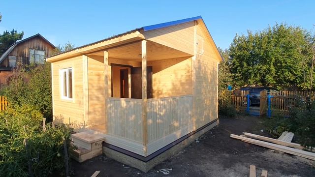 Дачный дом 5х5м от компании Лесное раздолье Омск смотреть онлайн