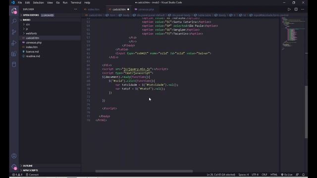 PHP + Jquery + Bootstrap + Mysql: Cadastro usando PDO(PHP) смотреть онлайн