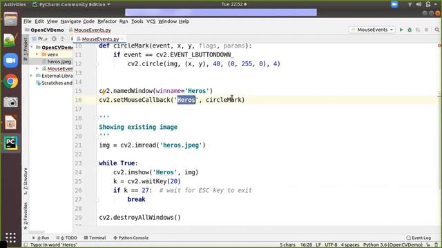 OpenCV - Events & Callback with Image смотреть онлайн