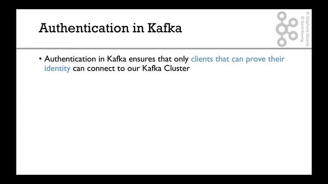 Kafka Security Introduction смотреть онлайн
