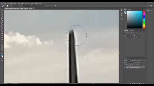 Photoshop CC Spot healing brush tool demonstration смотреть онлайн