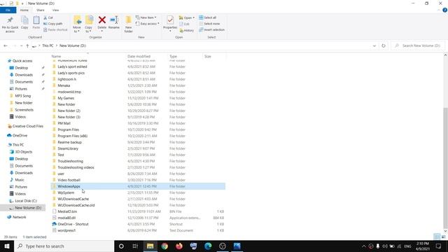 Fix Can't Delete WindowsApps Folder, How to Delete WindowsApps Folder in D Drive in Windows 10 смотреть онлайн