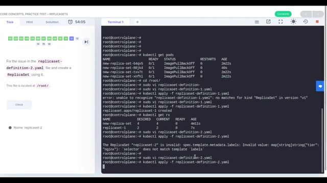 Kubernetes Core Concepts | Practice Test | Replica Sets | QnA смотреть онлайн