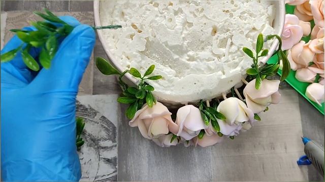 Каскадный букет из роз/Букет из мыла