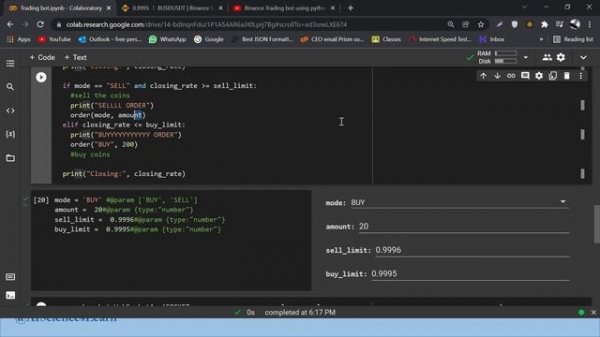Creating binance trading bot GUI | Python | Live trading