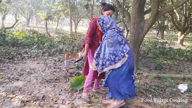 Beautiful Girl's First Chicken Slaughter Experience | Food Village Cooking