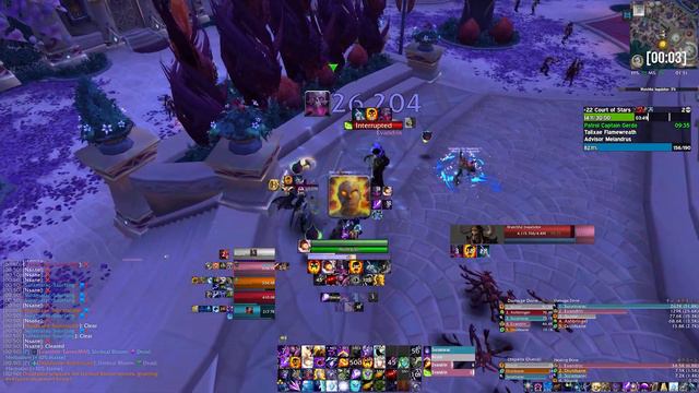 Shadow Priest +22 Court of Stars M+ WoW Dragonflight смотреть онлайн