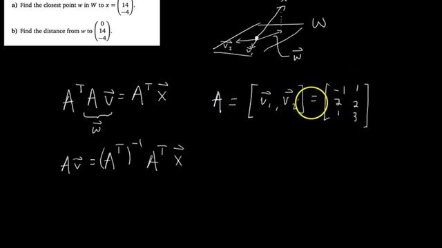 How to Find Closest Point in a Subspace to a Vector [Passing Linear Algebra] смотреть онлайн