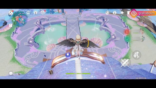 Genshin Impact 2.1 - Location Part 1: Electroculus Over the top Sangonomiya Shrine, Watatsumi Islan смотреть онлайн