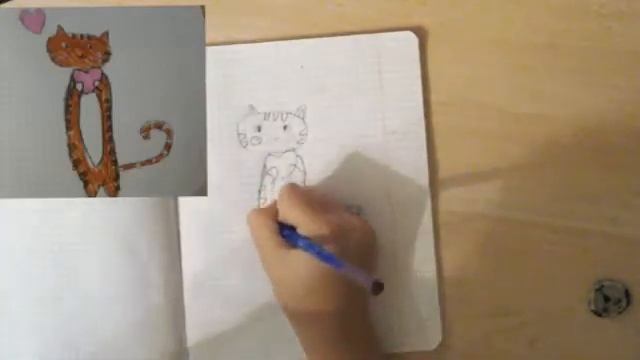 Мы будем учиться рисовать милого котика и несомниватимб всё пллучится (: смотреть онлайн