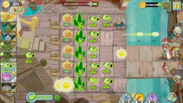 Survival Mod Endless Dead Man's Booty ► Plants vs. Zombies 2: It's About Time смотреть онлайн