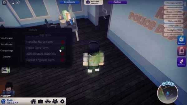 Roblox Ro Ville Script Auto Farm Police & Taxi | Anti AFK