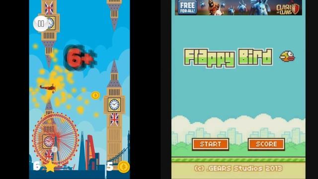 Flappy Bird Vs Flappy Plane Pro 2017 смотреть онлайн