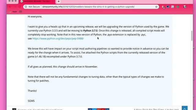 NO MORE MODS?! ? THE SIMS 4 // UPDATE смотреть онлайн