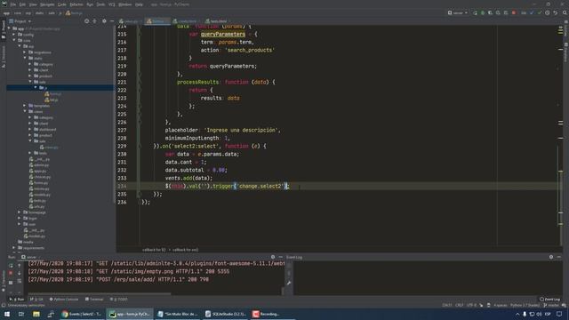 Curso de Django 3 | Agregando items a mi detalle de la venta | Select2 | Video 67 смотреть онлайн