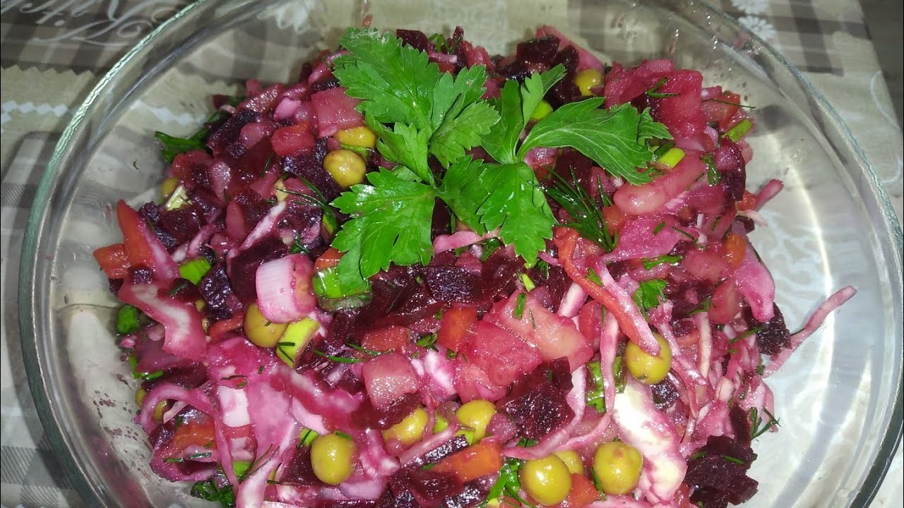 НЕОБЫКНОВЕННЫЙ ВИНЕГРЕТ! ОЧЕНЬ ВКУСНО!