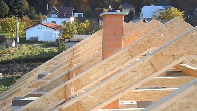 23.10.2015.Lepený I-OSB nosník-montaž/Деревянные двутавровые балки в стропильной системе смотреть онлайн