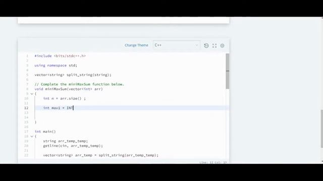 HackerRank | Mini-Max Sum | Problem Solving | Basic | C++ смотреть онлайн