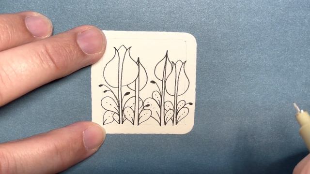 15 Minutes of Zen! Zentangle© method of drawing! Tulipa tangle! смотреть онлайн