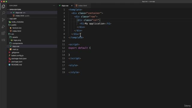03 - Working with Vue - 006 Registering header, body, and footer components смотреть онлайн
