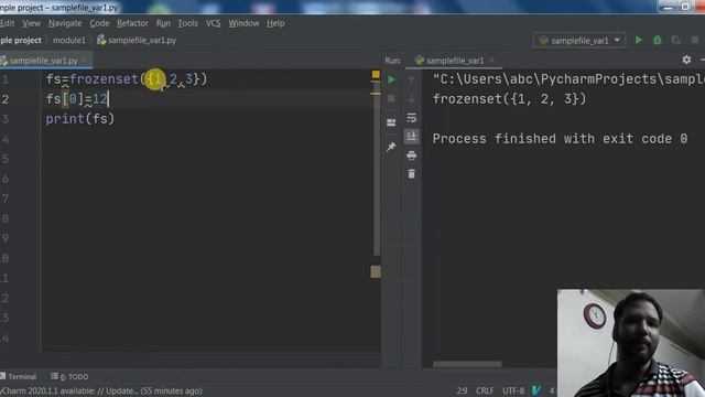PYTHON - FROZEN SET смотреть онлайн