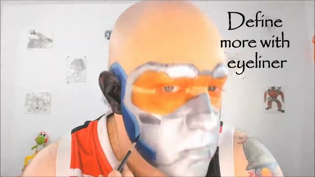 Soldier 76 (Overwatch) cosplay makeup / face paint transformation смотреть онлайн