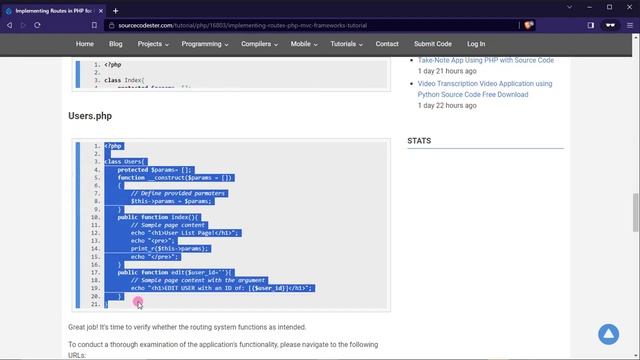 Implementing Routes in PHP for MVC Frameworks Tutorial смотреть онлайн