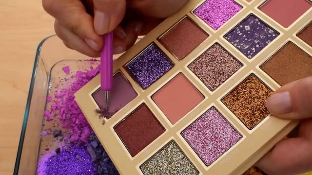 Purple Lavender vs Honey - Mixing Makeup Eyeshadow Into Slime ASMR смотреть онлайн