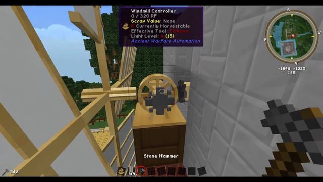 How to build a windmill- Ancient Warfare 2 [Minecraft 1.7.10] - Bear Games How To смотреть онлайн
