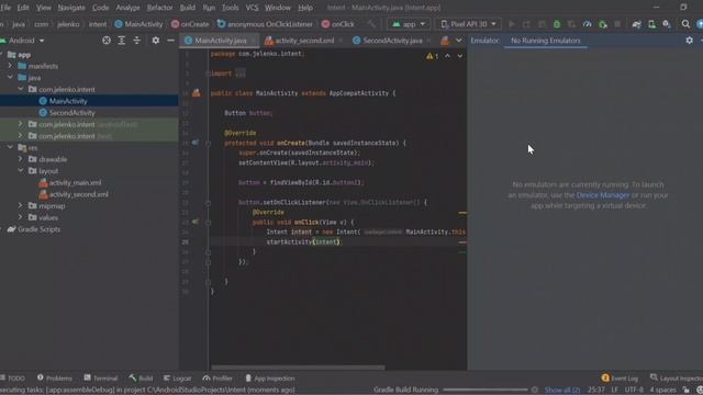 Creating an Intent | Sending data between activities | Android | Java смотреть онлайн
