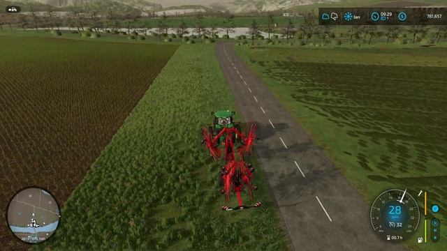 Tedders and Windrowers for making hay in FS22 смотреть онлайн