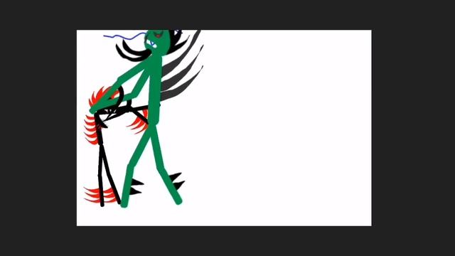 Шипастый Stickman VS, зелёного шипастого стикмен противостояние рисуем мультфильмы 2 смотреть онлайн