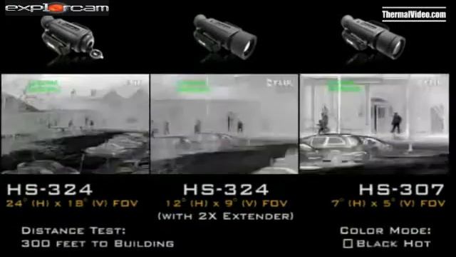 FLIR JCM EXPLORCAM Comparaison HS 324 HS 307 смотреть онлайн