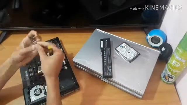Changement disque dur HDD to SSD Hp Elitebook 8460P смотреть онлайн