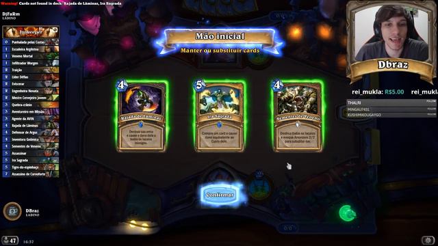 HEARTHSTONE - TAVERNA BOLSA DE FEITIÇOS ROUBADOS DA VALIRA! смотреть онлайн