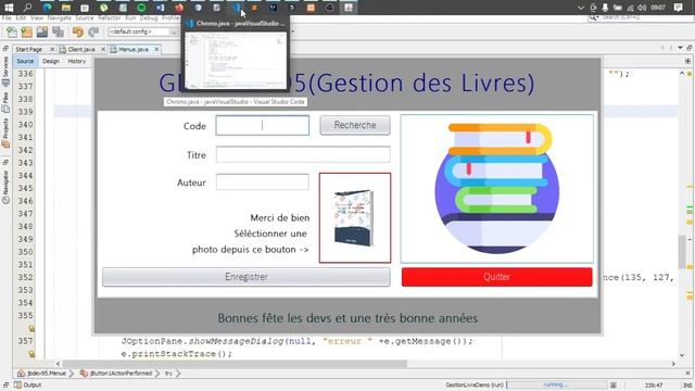 TUTO JAVA : gestion des livres dans une bibliothèque (avec MySQL) Explication смотреть онлайн